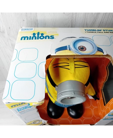 MINIONS TUMBLIN STUART TOY - RARE RETRO KIDS ITEM - NEW IN BOX - THINKWAY TOYS