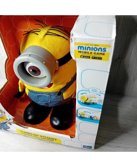 MINIONS TUMBLIN STUART TOY - RARE RETRO KIDS ITEM - NEW IN BOX - THINKWAY TOYS