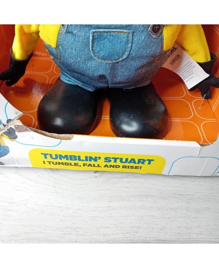 MINIONS TUMBLIN STUART TOY - RARE RETRO KIDS ITEM - NEW IN BOX - THINKWAY TOYS