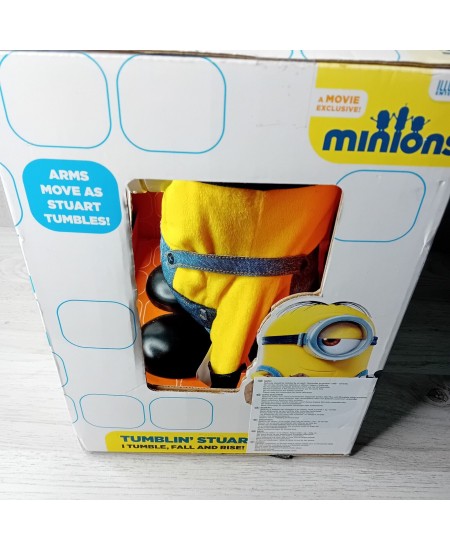 MINIONS TUMBLIN STUART TOY - RARE RETRO KIDS ITEM - NEW IN BOX - THINKWAY TOYS