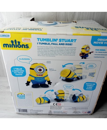 MINIONS TUMBLIN STUART TOY - RARE RETRO KIDS ITEM - NEW IN BOX - THINKWAY TOYS