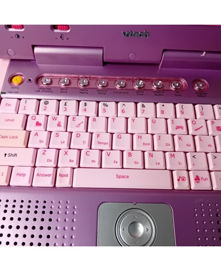 VTECH XTRA PINK NOTEBOOK EDUCATIONAL COMPUTER - RARE RETRO KIDS LEARNING