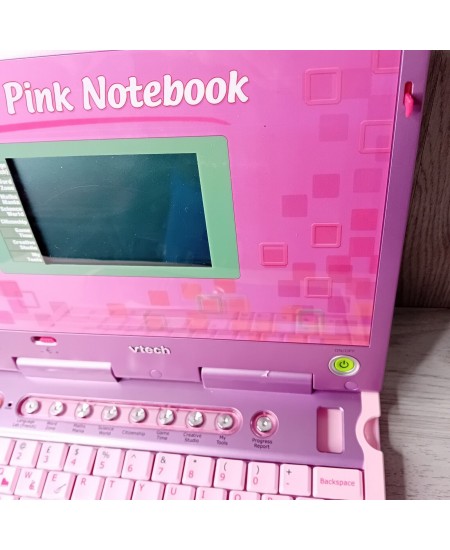 VTECH XTRA PINK NOTEBOOK EDUCATIONAL COMPUTER - RARE RETRO KIDS LEARNING