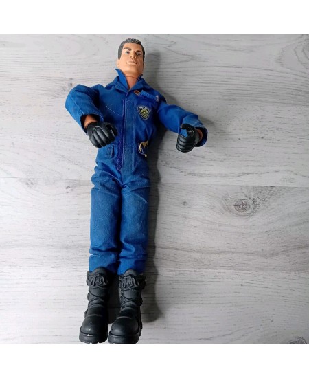 ACTION MAN RIOT POLICE FIGURE HASBRO 1995 - RARE RETRO TOY