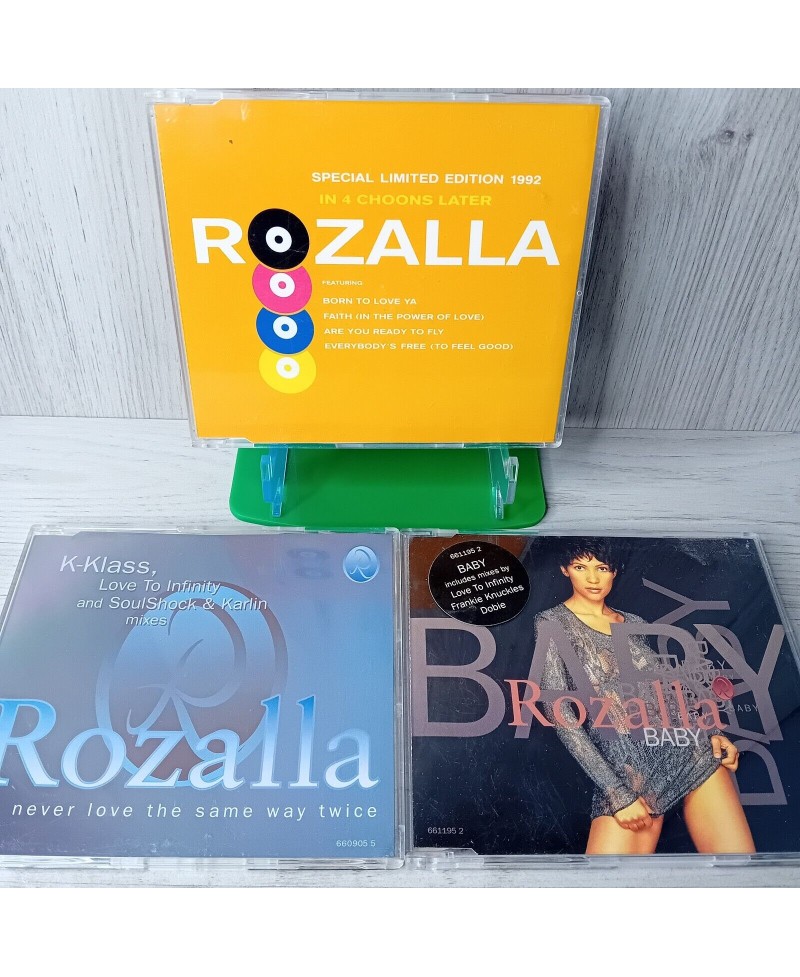 ROZALLA CD BUNDLE JOBLOT -SPECIAL LIMITED EDITION DISC - RARE RETRO MUSIC DANCE