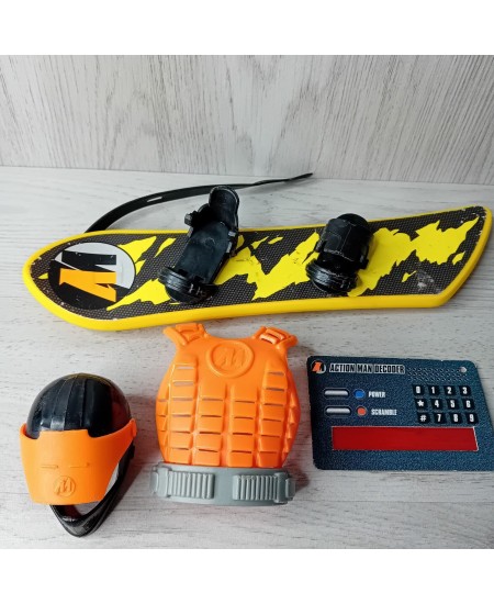 ACTION MAN ACTION FIGURE DECODER & ACCESSORIES SNOWBOARD BUNDLE - RARE JOBLOT