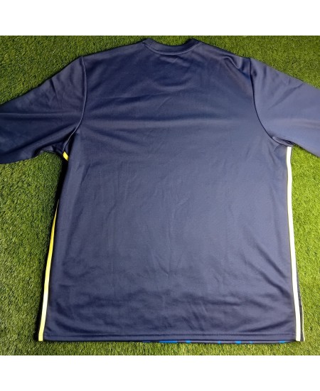 SPAIN ADIDAS MENS 2XL 2015 LONG SLEEVE FOOTBALL JERSEY - RARE RETRO SOCCER TOP