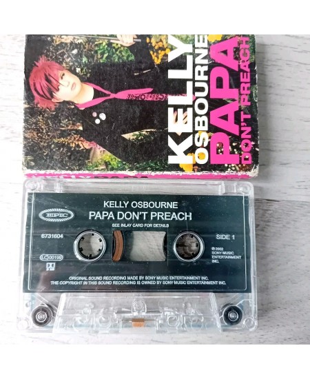 KELLY OSBOURNE PAPA DONT PREACH CASSETTE TAPE ALBUM - RARE RETRO MUSIC