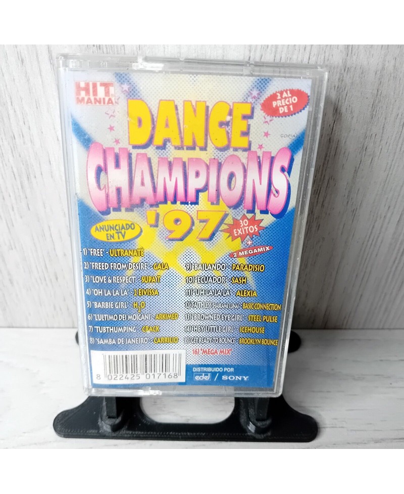 HIT MANIA DANCE CHAMPIONS 97 CASSETTE TAPE ALBUM - RARE RETRO MUSIC