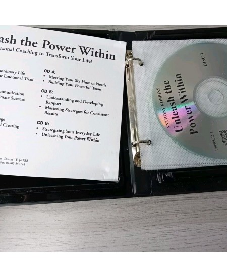 ANTHONY ROBBINS UNLEASH THE POWER WITHIN 6 CD AUDIO BOOK SET - V.RARE