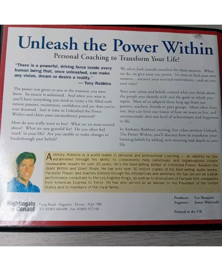 ANTHONY ROBBINS UNLEASH THE POWER WITHIN 6 CD AUDIO BOOK SET - V.RARE