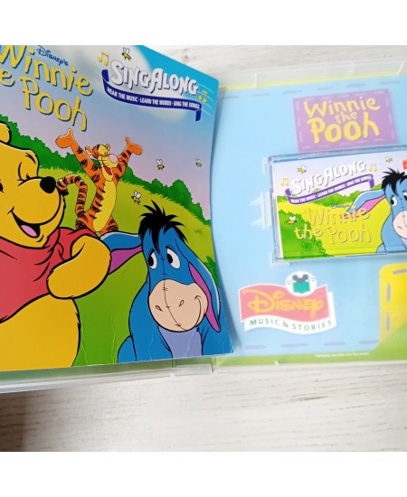 WINNIE THE POOH SING A LONG SONG BOOK & TAPE - RARE RETRO 1999