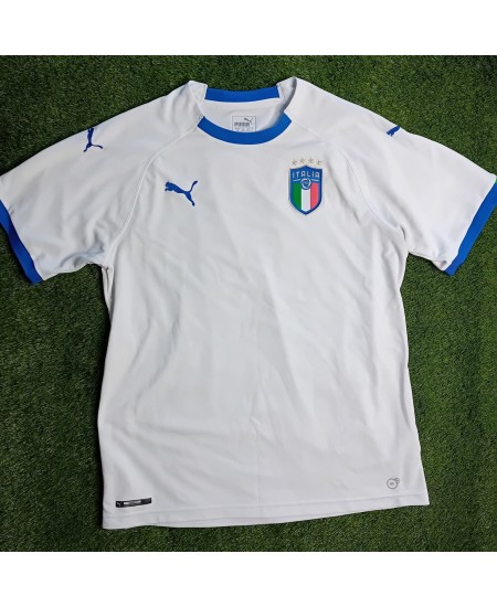 ITALY PUMA MENS L 2018 SHORT SLEEVE FOOTBALL JERSEY - RARE RETRO SOCCER TOP