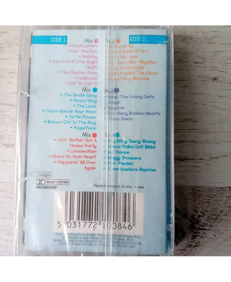 GREATEST EVER JUNIOR PARTY MIX CASSETTE TAPE - RARE RETRO - NEW SEALED,,