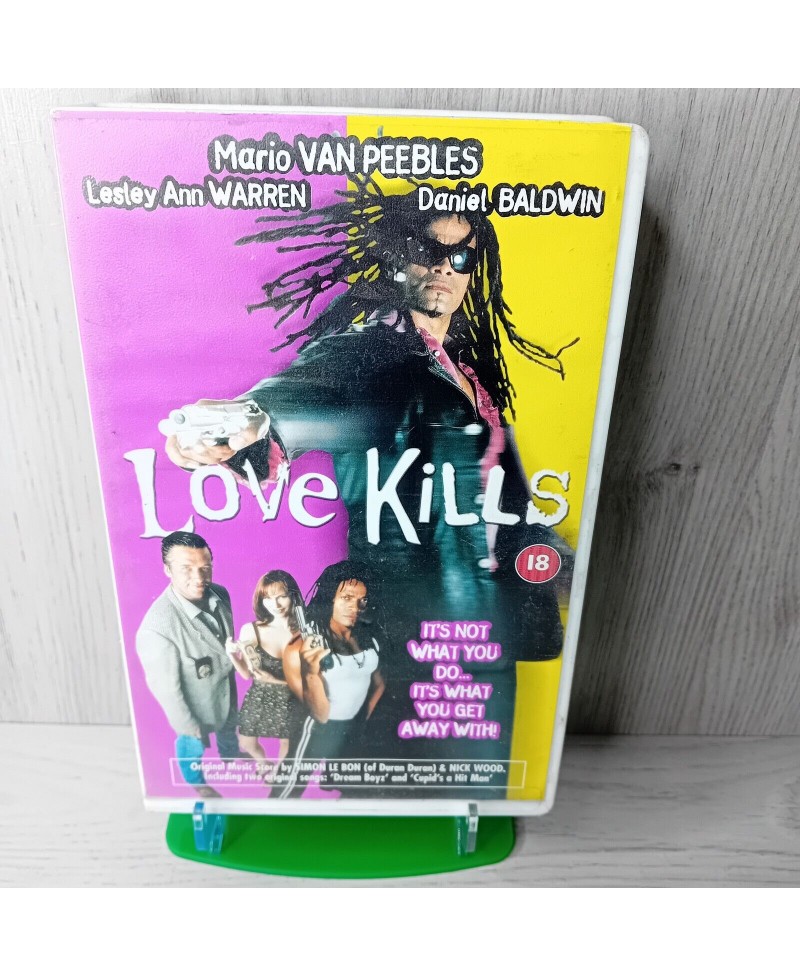 LOVE KILLS BIG BOX VHS - RARE RETRO MOVIE FILM