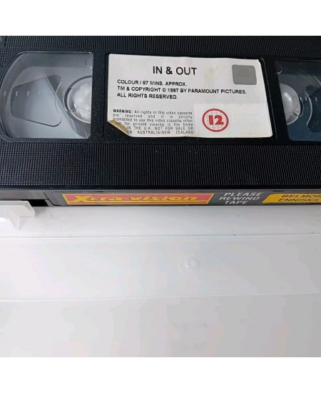 IN & OUT EX RENTAL VHS - RARE RETRO MOVIE FILM