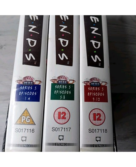 FRIENDS SERIES 5 BOX 1 VHS - RARE RETRO MOVIE FILM