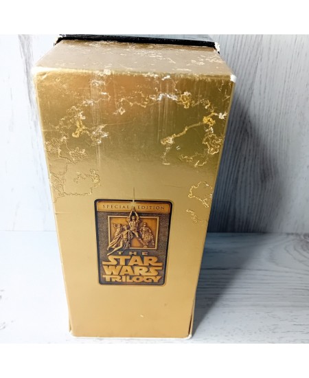 STAR WARS TRILOGY SPECIAL EDITION GOLD VHS - RARE RETRO MOVIE FILM