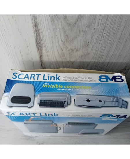 SCART LINK WIRLESS SCART TO SCART AUDIO VIDEO SENDER SYSTEM - NEW IN BOX - RARE