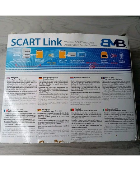 SCART LINK WIRLESS SCART TO SCART AUDIO VIDEO SENDER SYSTEM - NEW IN BOX - RARE