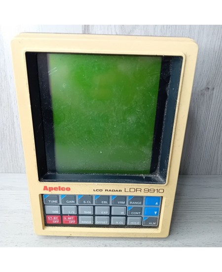 APELCO LCD RADAR LDR 9910 - NOT TESTED FOR SPARES OR REPAIRS