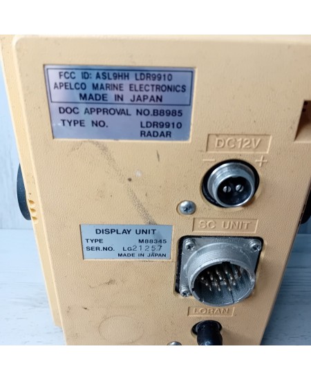 APELCO LCD RADAR LDR 9910 - NOT TESTED FOR SPARES OR REPAIRS