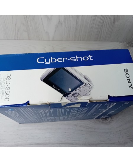 SONY DSC-500 CYBER-SHOT CAMERA IN BOX - TESTED & WORKING - RARE RETRO CAMERA