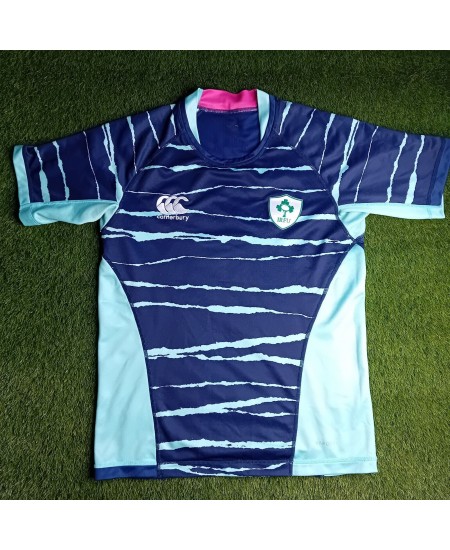 IRFU IRELAND CANTERBURY RUGBY TRAINING JERSEY MENS SIZE MEDIUM - RARE RETRO TOP