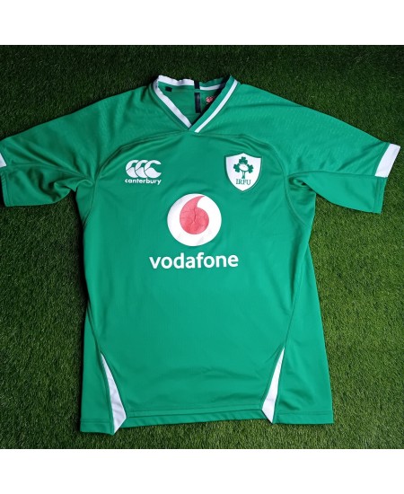 IRFU IRELAND CANTERBURY RUGBY JERSEY 2019 MENS SIZE SMALL - RARE RETRO TOP