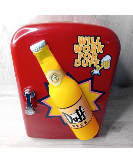 MOES BAR DUFF BEER WESCO SIMPSONS MINI FRIDGE RARE RETRO VINTAGE 2002