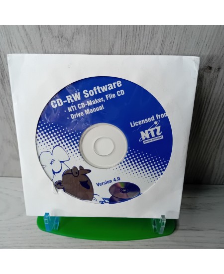 CD-RW SOFTWARE NTI CD MAKER VERSION 4.0 - PC CD ROM - RARE RETRO SOFTWARE