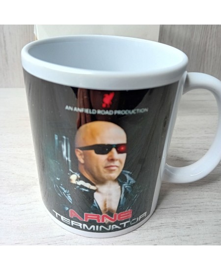 ARNE SLOT LIVERPOOL FC MUG - TERMINATOR - NEW IN BOX - RARE MUG CUP FOOTBALL