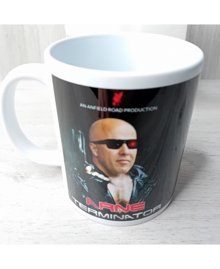 ARNE SLOT LIVERPOOL FC MUG - TERMINATOR - NEW IN BOX - RARE MUG CUP FOOTBALL