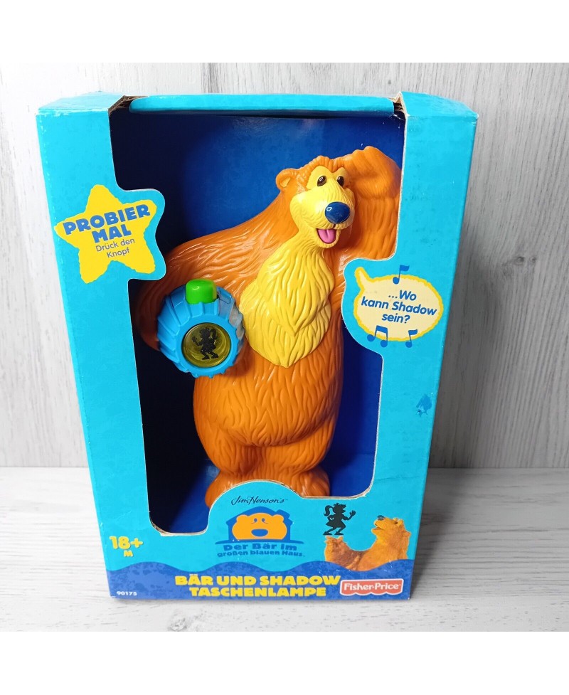 BEAR IN THE BIG BLUE HOUSE WHERE IS SHADOW TOY MATTEL 2000 GERMAN VERSION V.RARE