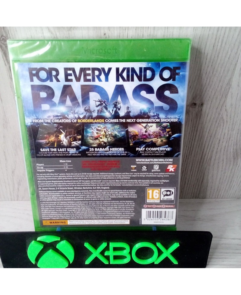 BATTLEBORN XBOX ONE GAME - RARE RETRO GAMING - NEW & SEALED