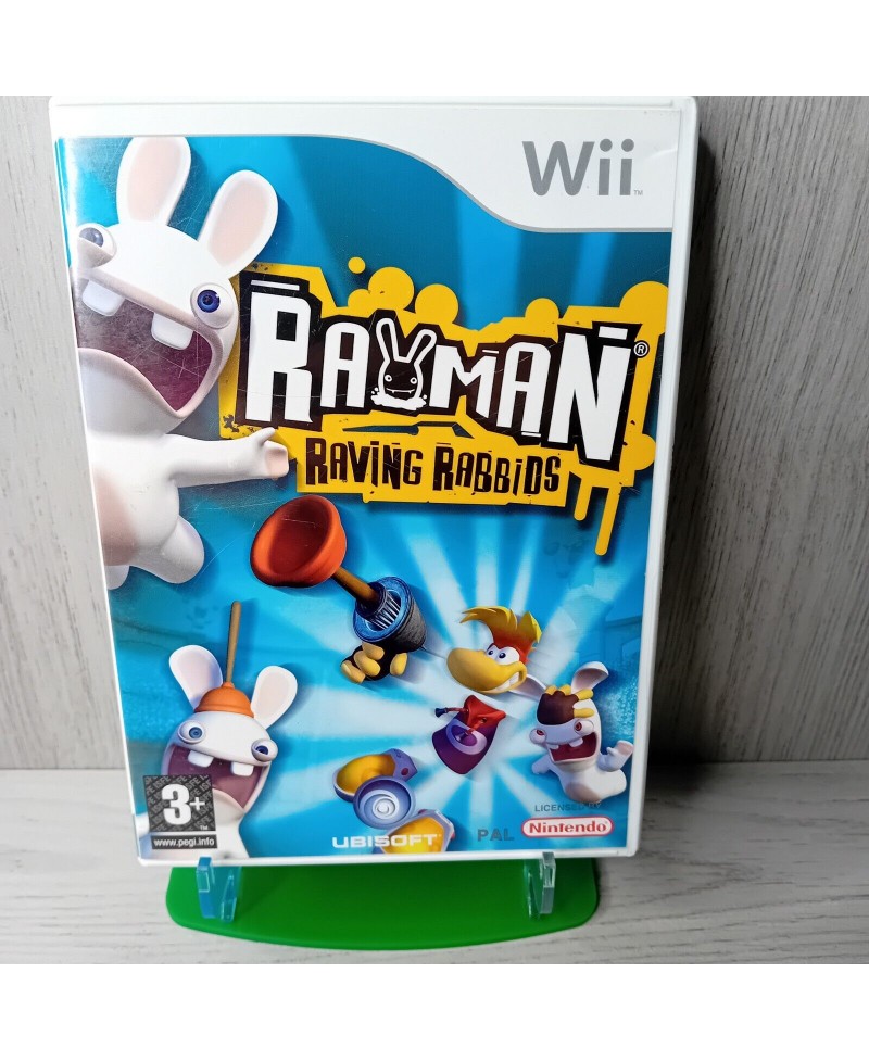 RAYMAN RAVING RABBIDS NINTENDO WII GAME - RARE RETRO VINTAGE GAMING