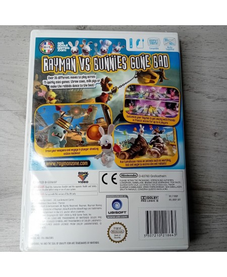 RAYMAN RAVING RABBIDS NINTENDO WII GAME - RARE RETRO VINTAGE GAMING