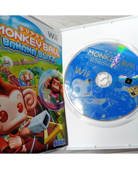 SUPER MONKEY BALL BANANA BLITZ NINTENDO WII GAME - RARE RETRO VINTAGE GAMING