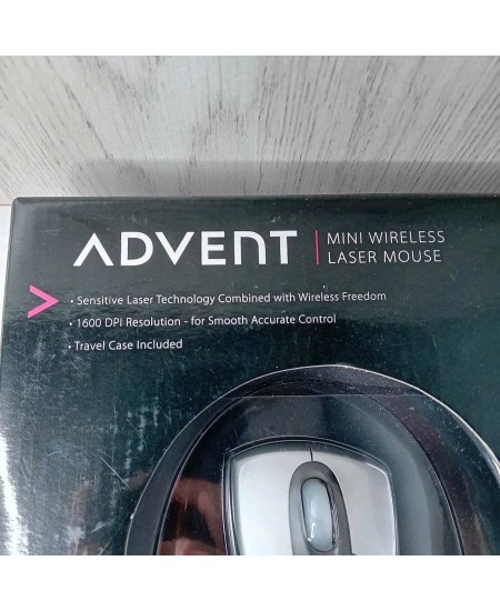 ADVENT MINI WIRELESS MOUSE RARE RETRO VINTAGE DPI 1600 - NEW OPENED BOX